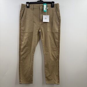 Pistola Mara Straight leg capri utility pants in safari khaki size 30 NWT